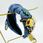 Bee Crystal Knotted Headband L4650