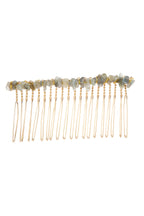 Irregular Natural Stone Hair Comb L4668-Gold