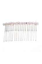 Irregular Natural Stone Hair Comb L4668-Silver - view 6