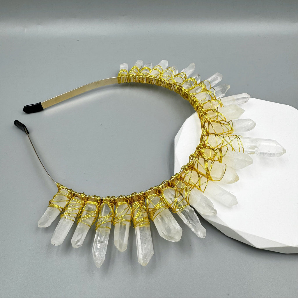 Irregular Quartz Wrap Headband L4799