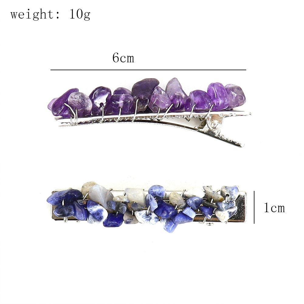 Clear Quartz Duckbill Clip L4670
