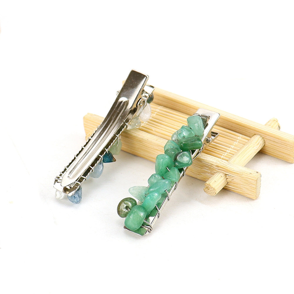 Clear Quartz Duckbill Clip L4670