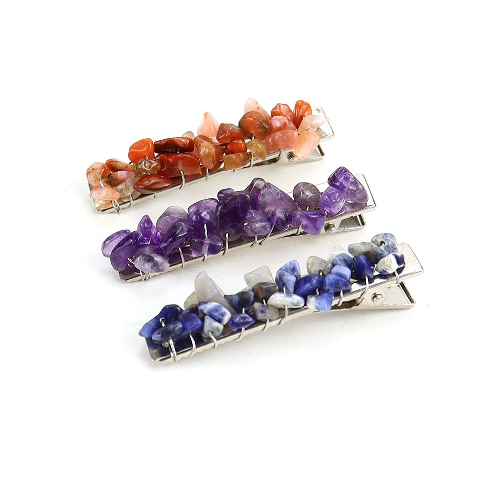 Clear Quartz Duckbill Clip L4670