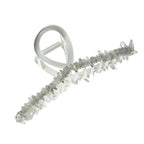Irregular Natural Stone Cross Hair Clip L4671-SL