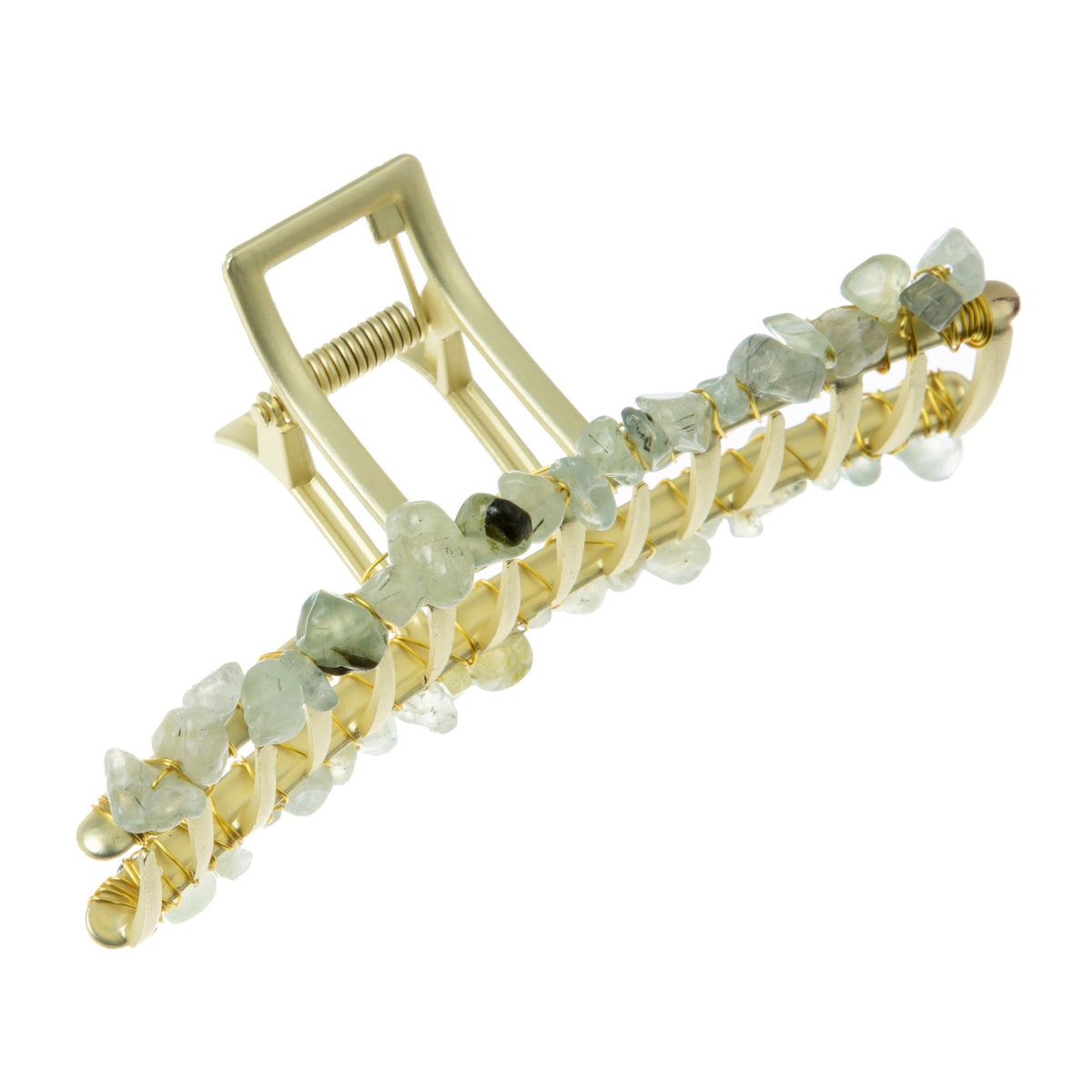 Irregular Natural Stone Hair Clip L4672-GD