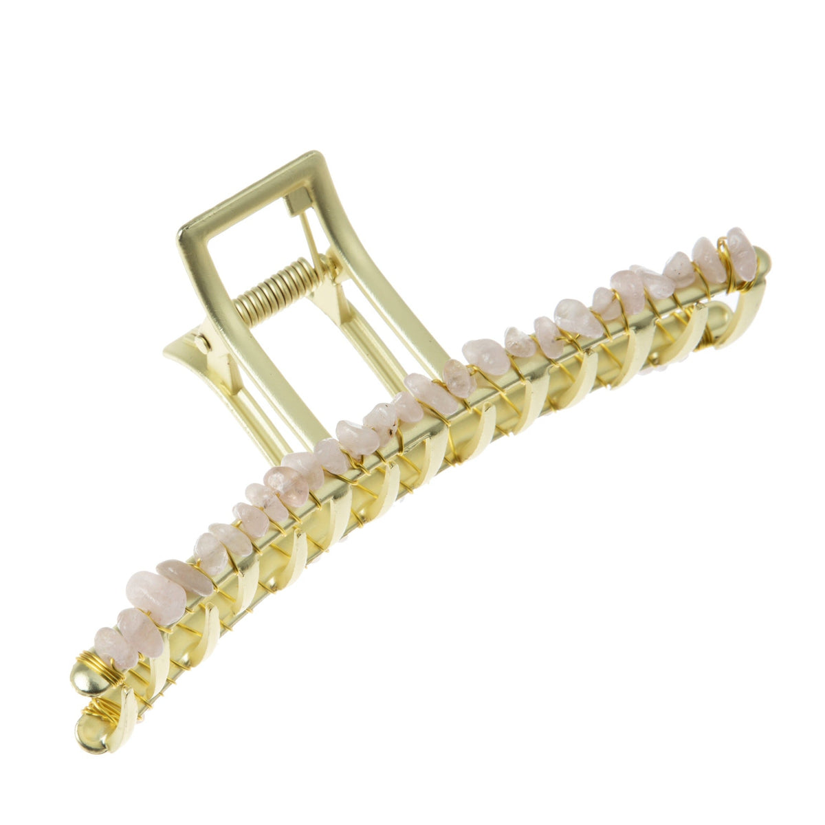 Irregular Natural Stone Hair Clip L4672-GD