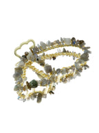 Irregular Natural Stone Butterfly Hair Clip L4673