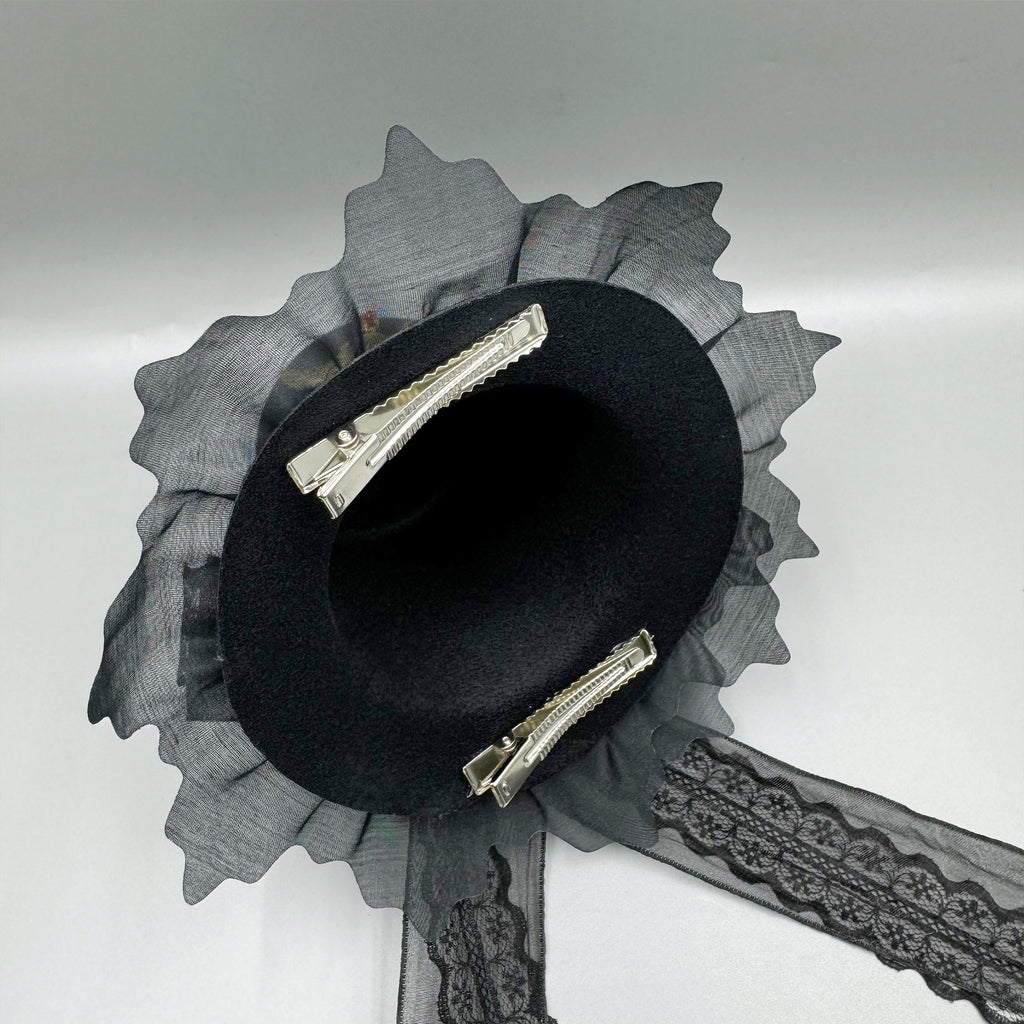 Lolita Gear Wings Hat Lace Hair Clip L4681