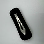 Geometry Heart Rhinestone Rectangle Hair Snap Clip L4683