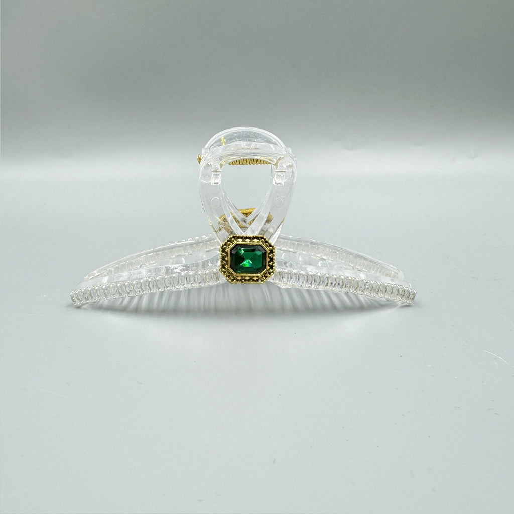 Cubic Zirconia Cross Hair Clip L4714
