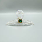 Cubic Zirconia Cross Hair Clip L4714
