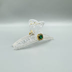 Cubic Zirconia Cross Hair Clip L4714