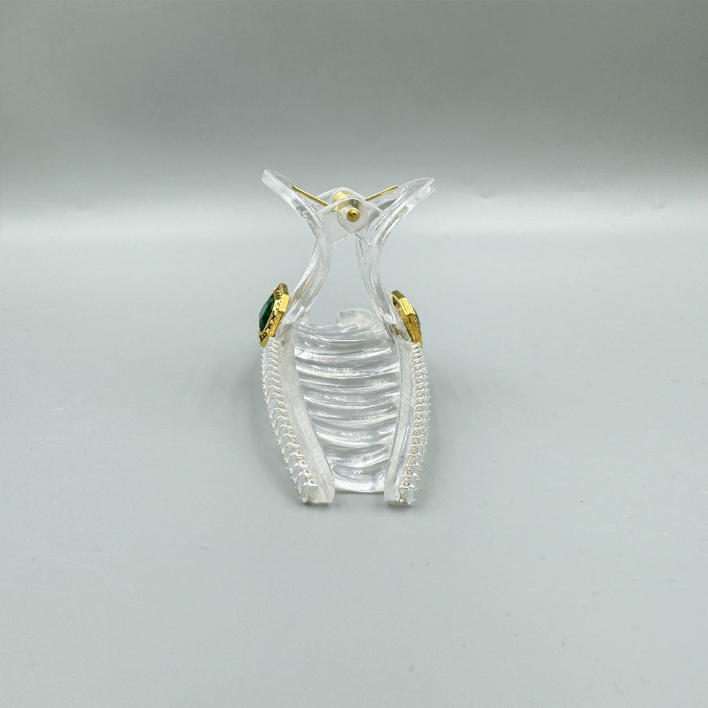 Cubic Zirconia Cross Hair Clip L4714