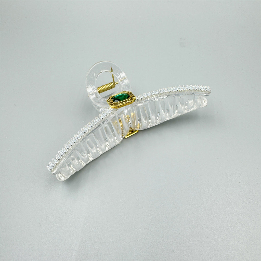 Cubic Zirconia Cross Hair Clip L4714