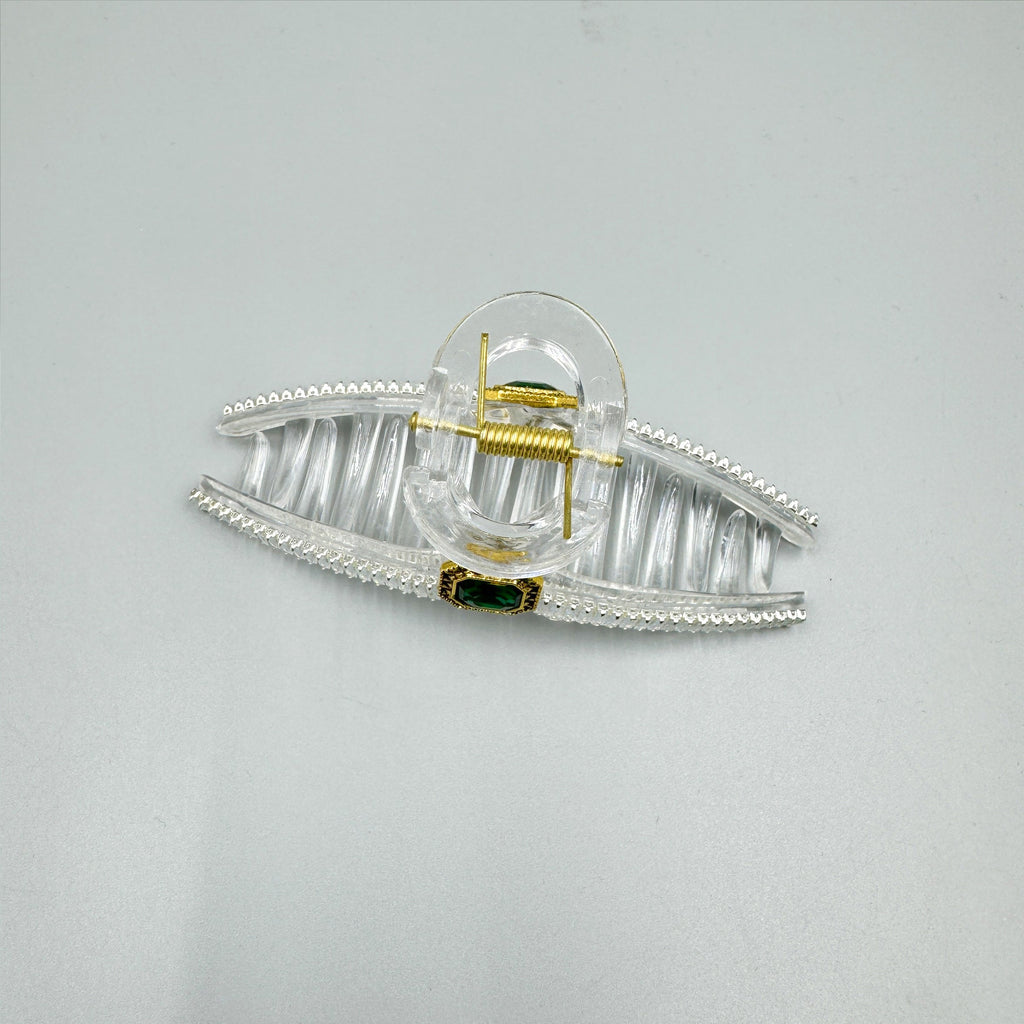 Cubic Zirconia Cross Hair Clip L4714