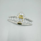 Cubic Zirconia Cross Hair Clip L4714