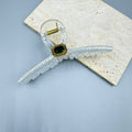 Cubic Zirconia Cross Hair Clip L4714