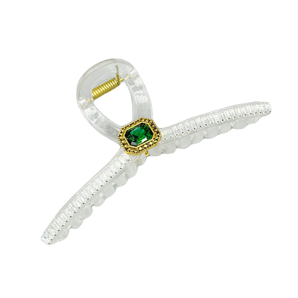 Cubic Zirconia Cross Hair Clip L4714
