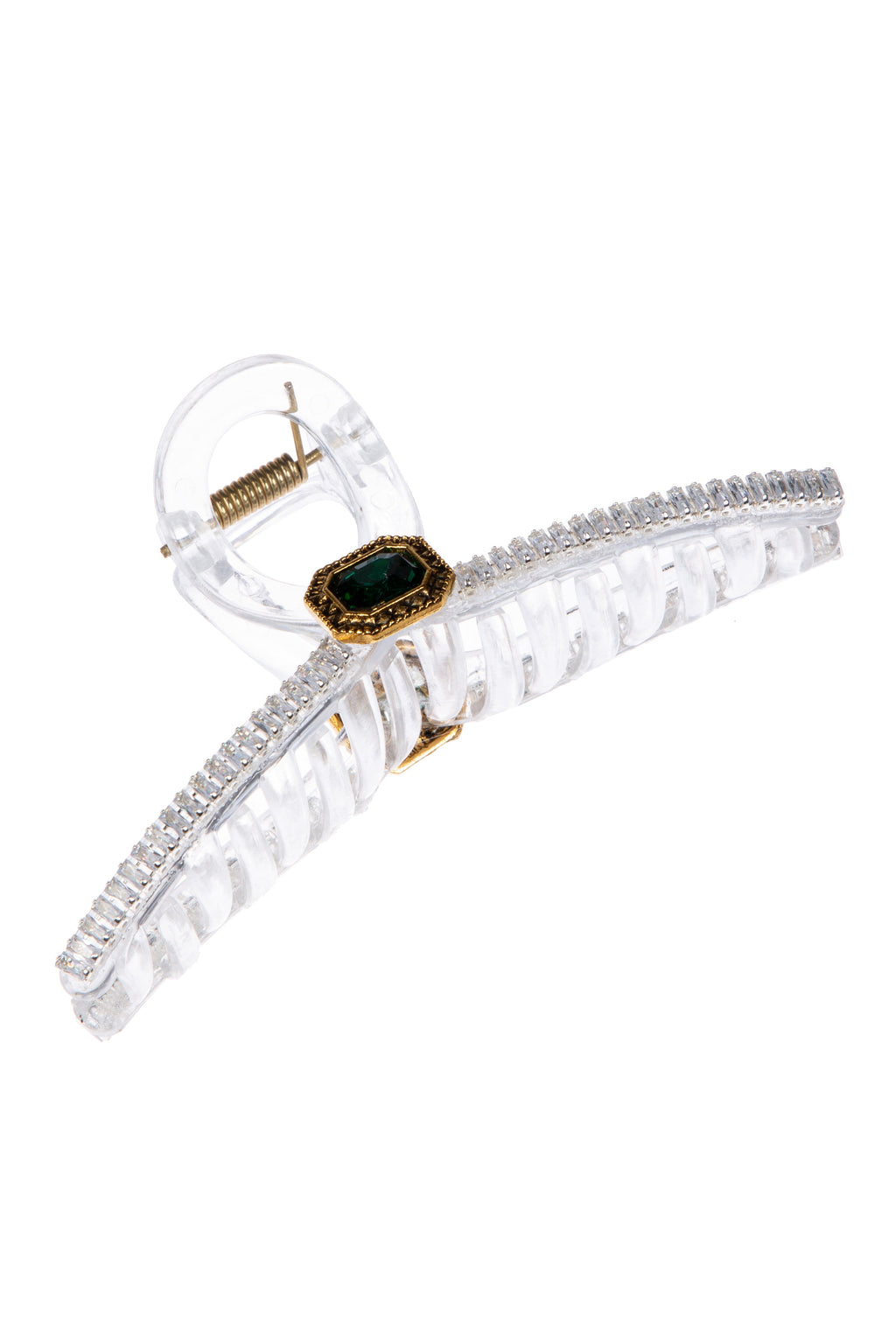 Cubic Zirconia Cross Hair Clip L4714