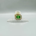 Cubic Zirconia Cross Hair Clip L4715