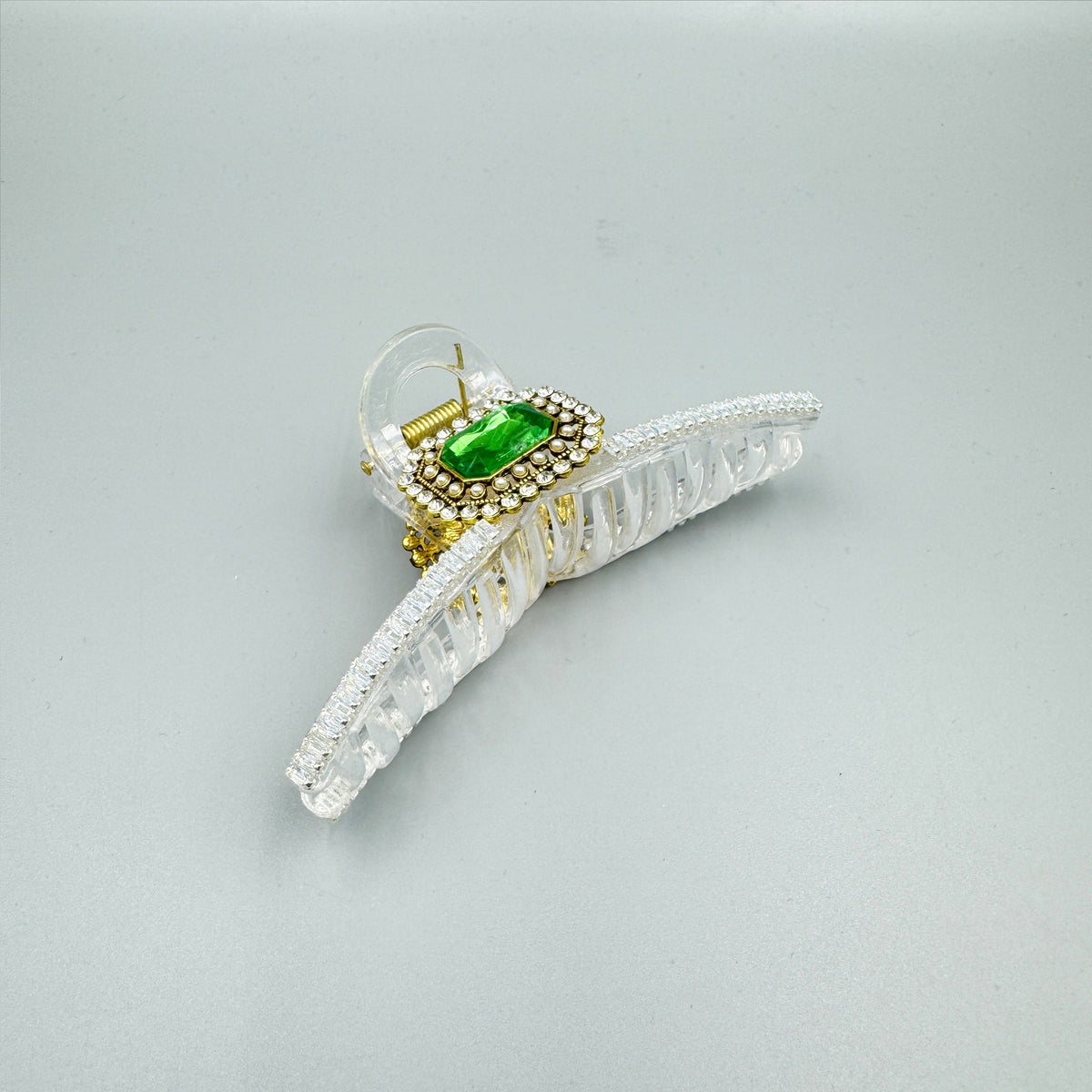 Cubic Zirconia Cross Hair Clip L4715