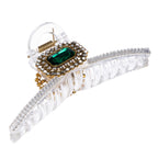 Cubic Zirconia Cross Hair Clip L4715