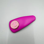 Smiling face FushiaTeardrop Hair Pin L4719
