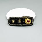 Baroque Rhinestone Rectangle Hair Pin L4724