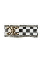 Rhinestone Chessboard Rectangle Hair Pin L4726