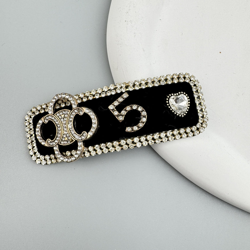 5 Rhinestone Hair Clip L4738