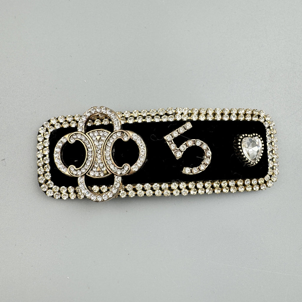 5 Rhinestone Hair Clip L4738