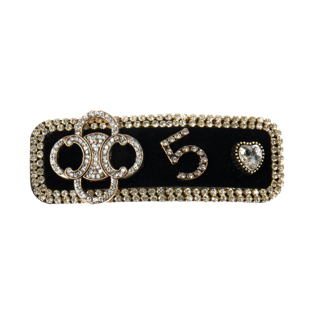 5 Rhinestone Hair Clip L4738