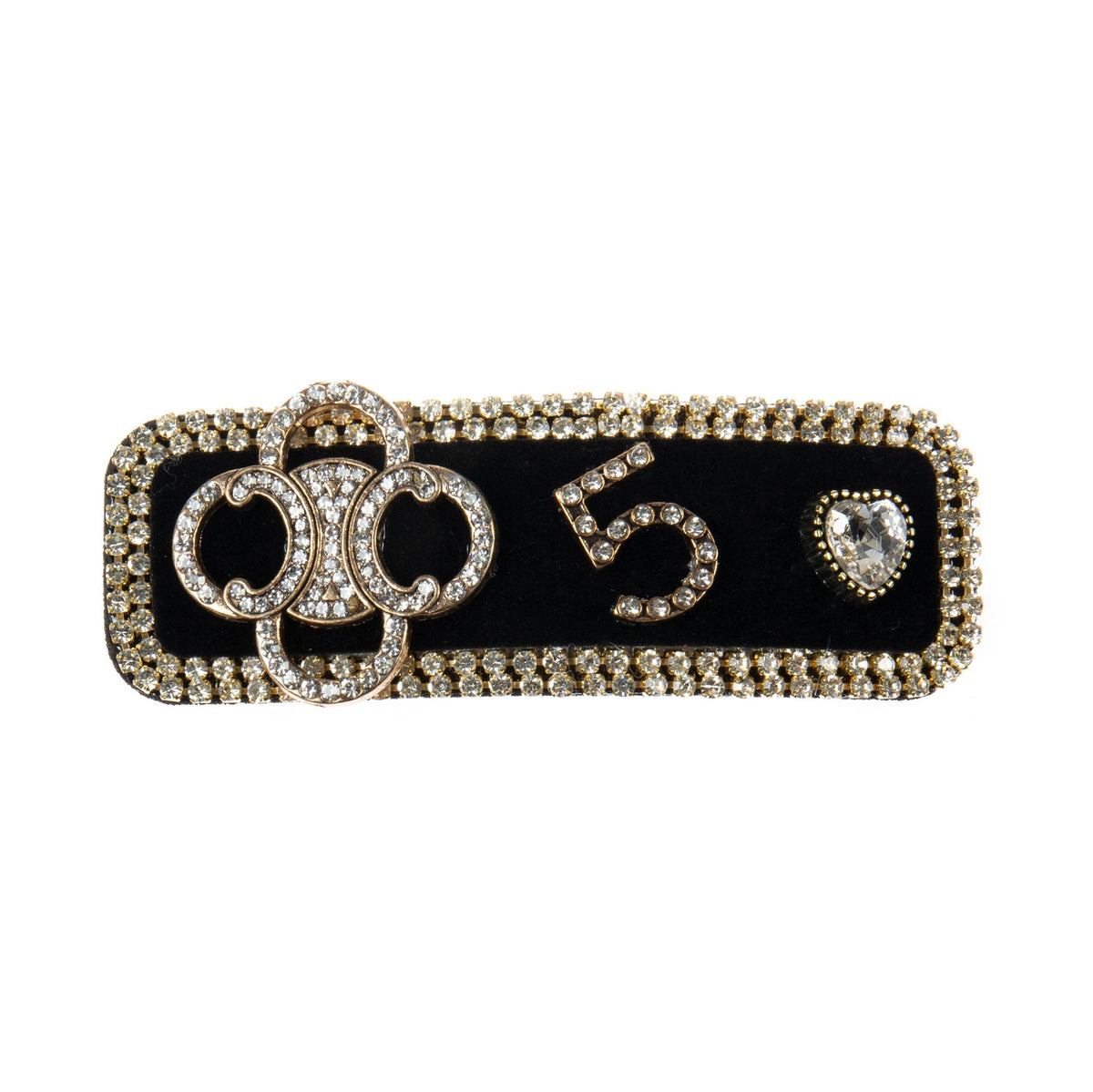 5 Rhinestone Hair Clip L4738