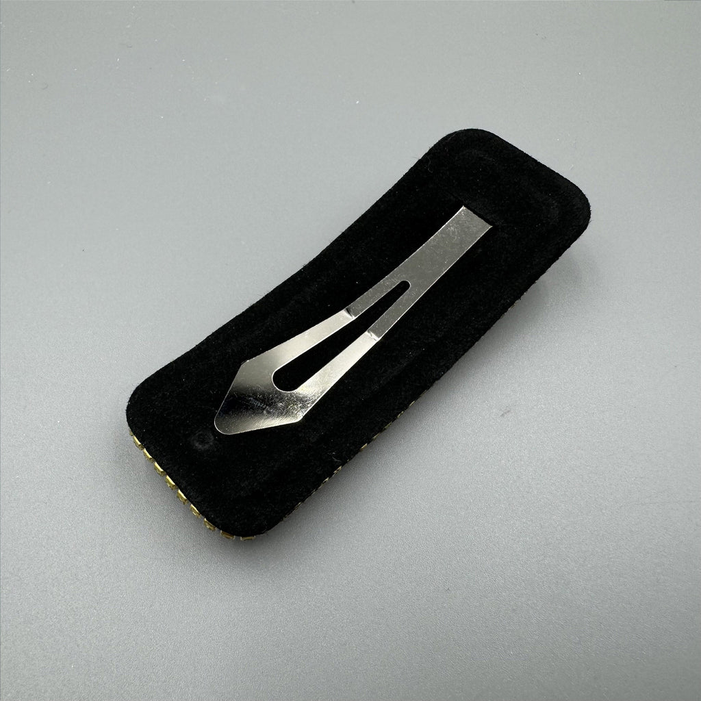 Clover Rhinestone Rectangle Hair Pin L4742