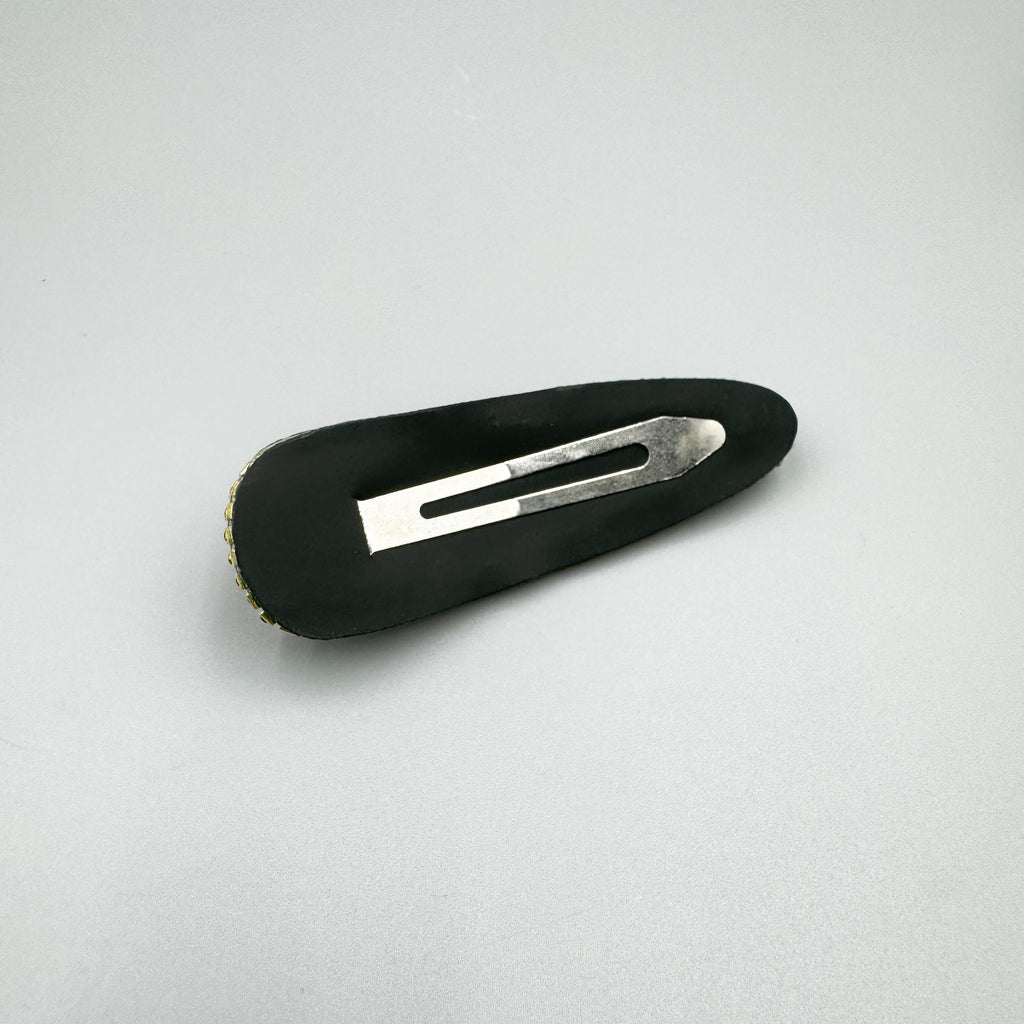 Baseball Heart Rhinestone Teardrop Hair Pin L4746