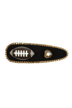 Baseball Heart Rhinestone Teardrop Hair Pin L4746