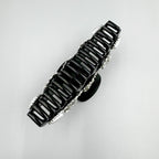 Heart Rhinestone Semicircle Acrylic Hair Clip L4751
