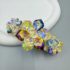 Floral Rhinestone Acrylic Hair Frenchbarrette L4763