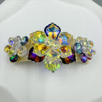 Floral Rhinestone Acrylic Hair Frenchbarrette L4763