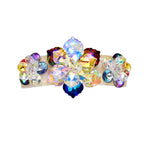 Floral Rhinestone Acrylic Hair Frenchbarrette L4763