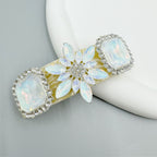 Snowflake Rhinestone Acrylic Hair Frenchbarrette L4768
