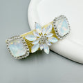 Snowflake Rhinestone Acrylic Hair Frenchbarrette L4768