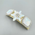 Snowflake Rhinestone Acrylic Hair Frenchbarrette L4768