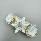 Snowflake Rhinestone Acrylic Hair Frenchbarrette L4768