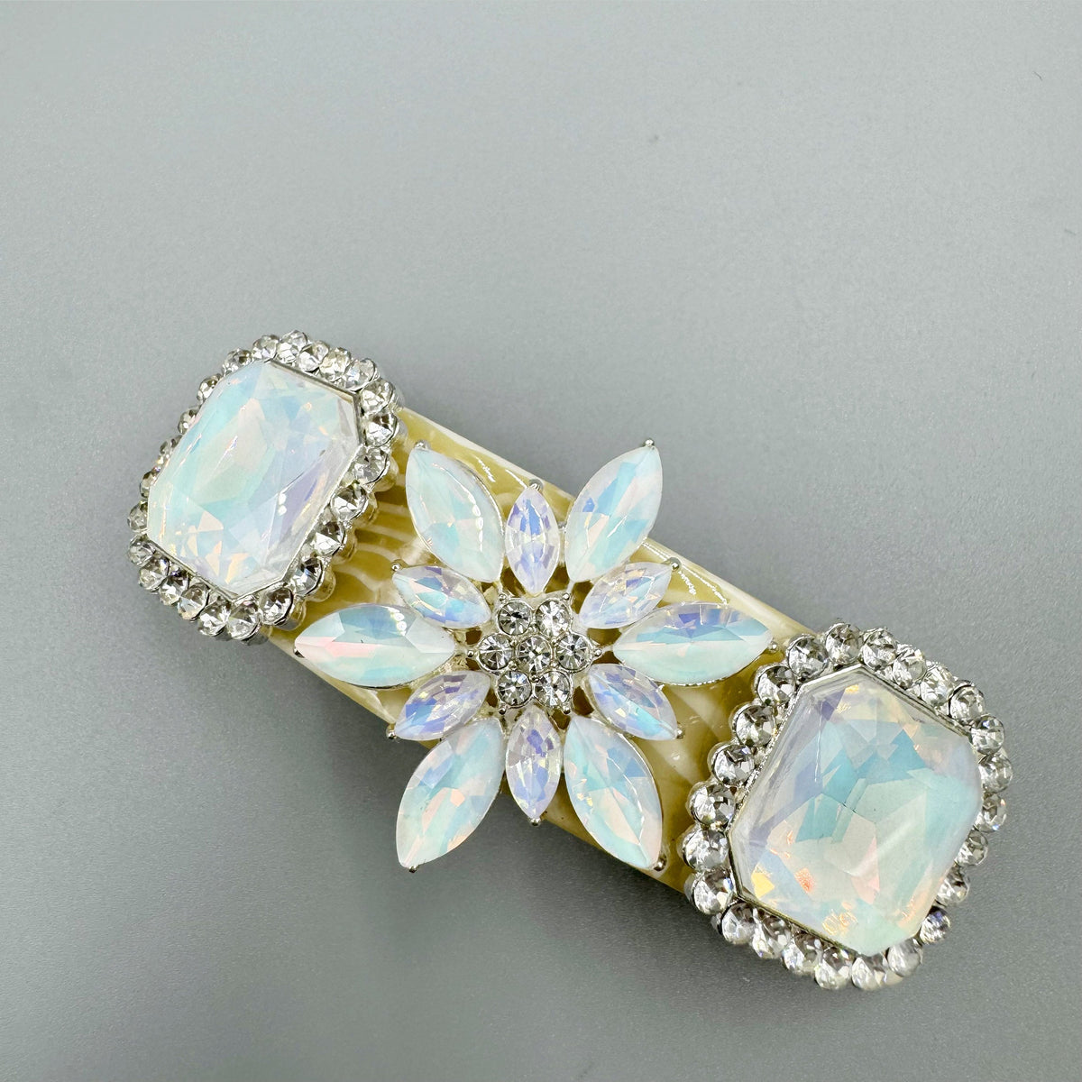Snowflake Rhinestone Acrylic Hair Frenchbarrette L4768