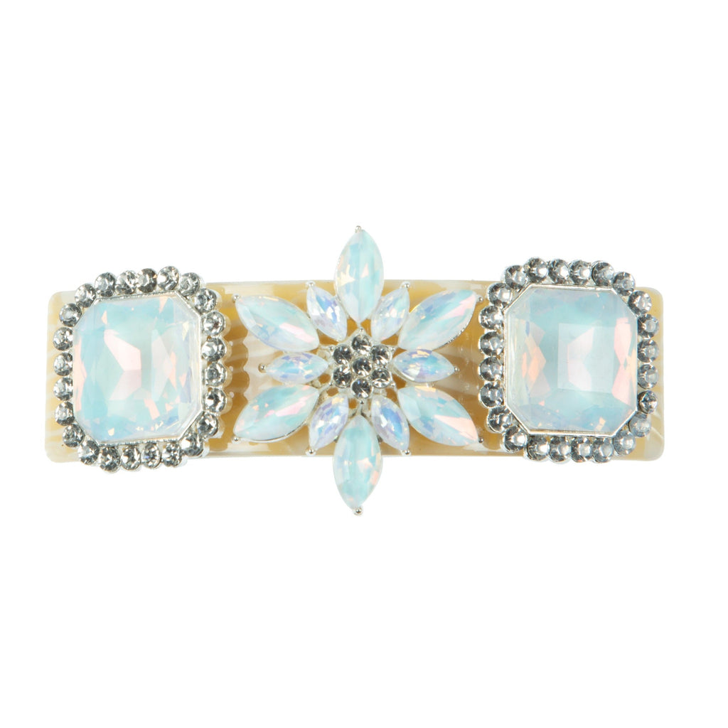 Snowflake Rhinestone Acrylic Hair Frenchbarrette L4768