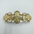 Clover Rhinestone Acrylic Hair Frenchbarrette L4770