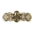 Clover Rhinestone Acrylic Hair Frenchbarrette L4770