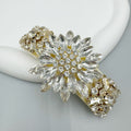 Sunflower Rhinestone Acrylic Hair Frenchbarrette L4771