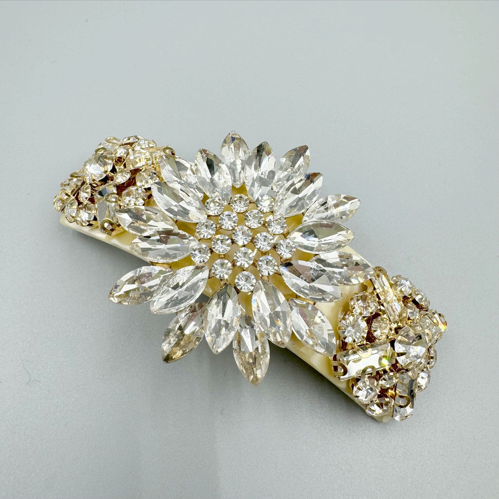 Sunflower Rhinestone Acrylic Hair Frenchbarrette L4771